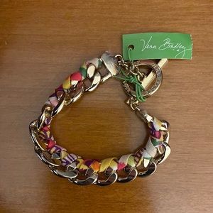 NWT Vera Bradley Braided Chain Bracelet